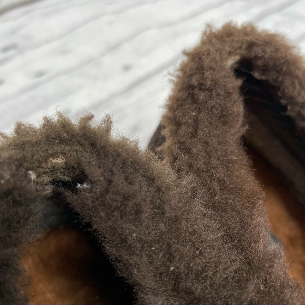 STUART WEITZMAN Suede Faux Fur Sneaker Shoes Womens Size 9.5 Brown Winter Spain - Picture 10 of 10